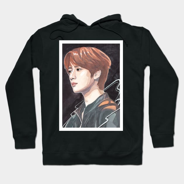 Choi Beomgyu TXT Watercolour Painting Hoodie by NiamhYoungArt